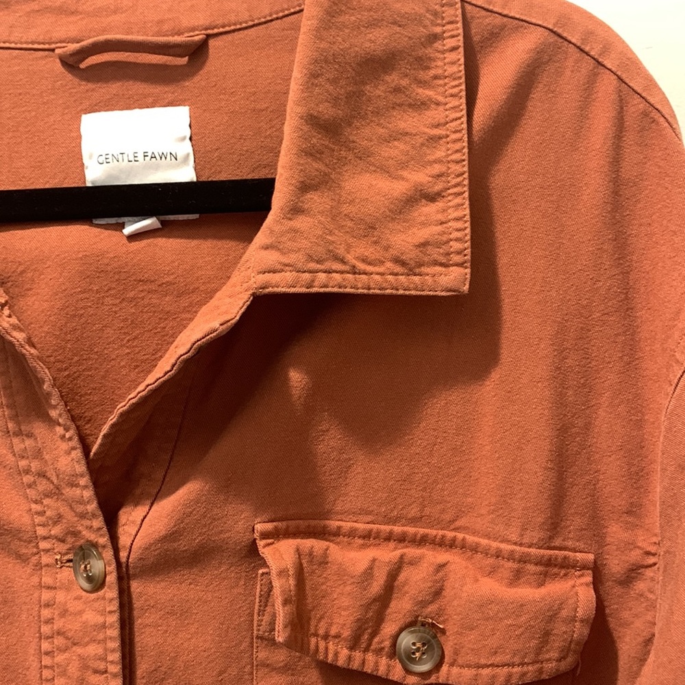 Gentle Fawn Rust Button-Up Utility Jacket - Picture 3 of 7